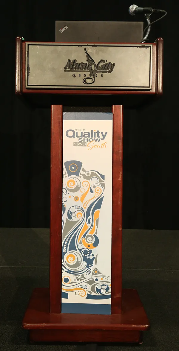 podium at the quality show