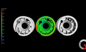 CT scanning software displays the analysis after scanning two parts and comparing both CT datasets to each other. Source: Jesse Garant Metrology Center